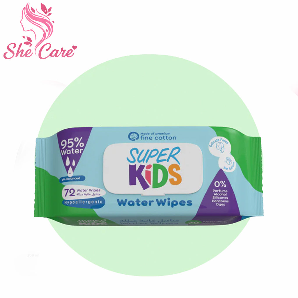 Superkids Water Wipes 72 Wipes